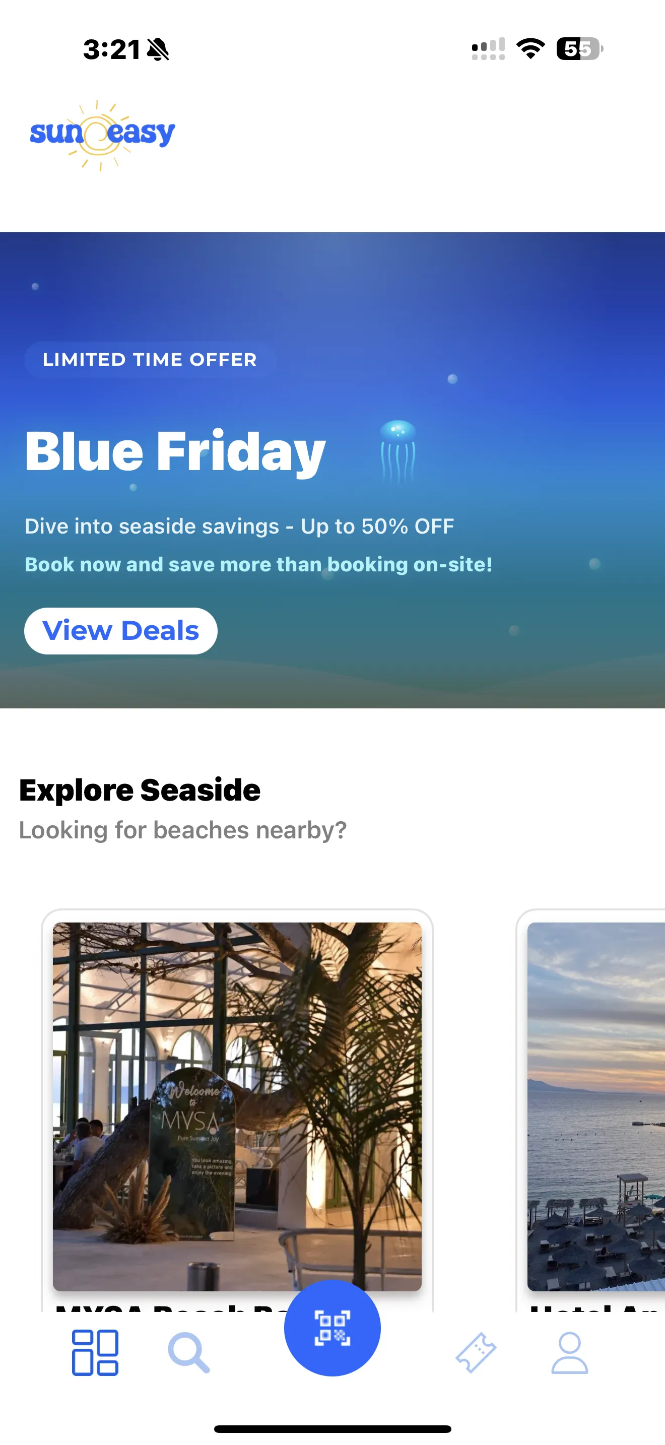 SunEasy Client App - Beach Selection